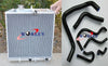 Honda Civic EG EK CRX Del Sol Aluminum Radiator & Silicone Hoses (92-01)
