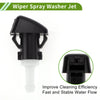 Jeep Windshield Washer Nozzle & 2 x Hose Connectors (2008-2016)