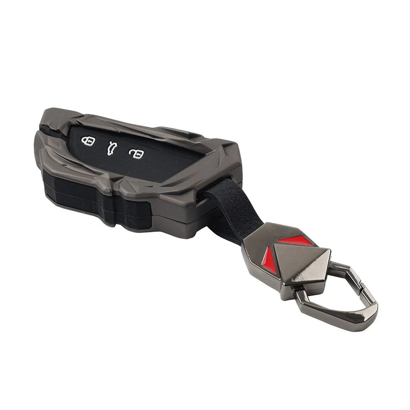 VW Polo, ID.3, Atlas, Seat Leon 3 Button Key Shell Cover Fob Black (2020-2023)