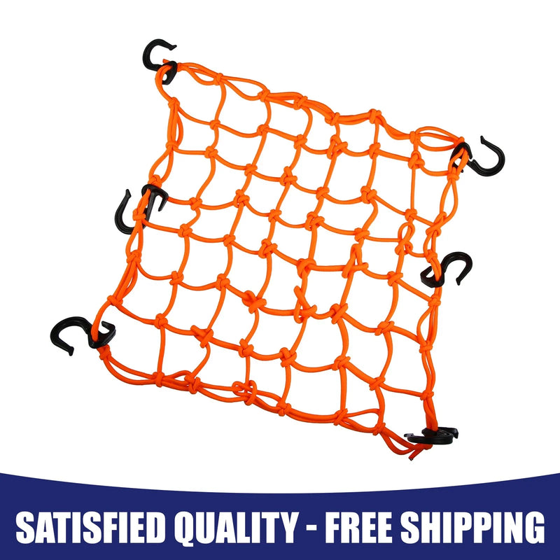 40x40cm 49 Holes Motorcycle Luggage Cargo Net Storage Bag Universal