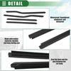 Ford F-250 2013-2016 Rubber Seal Black 2 x Pieces Window Weatherstrip