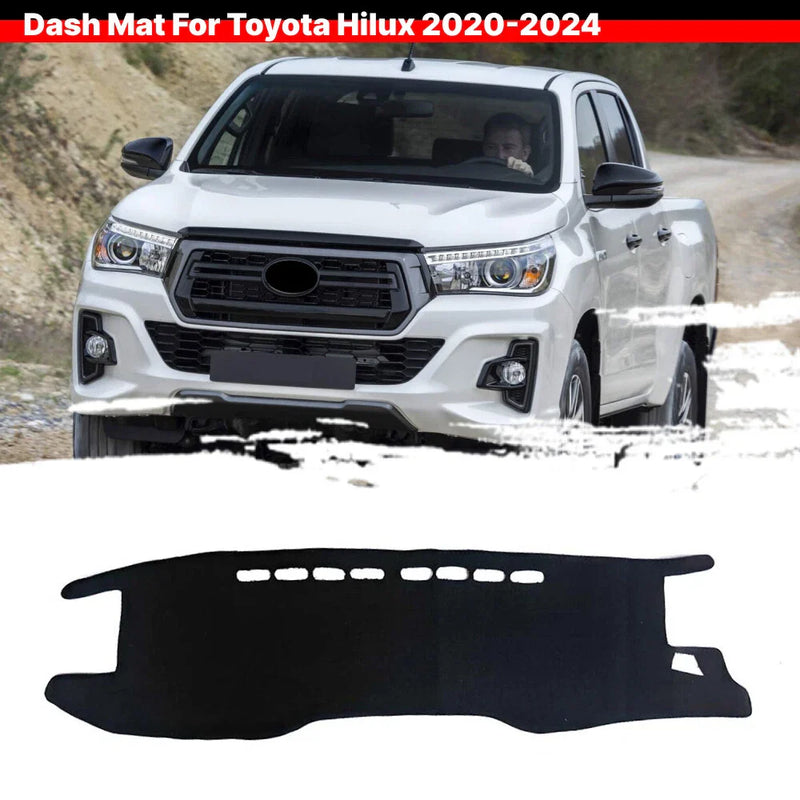 Toyota Hilux Anti-Slip Dash Mat Cover (2020–2024)