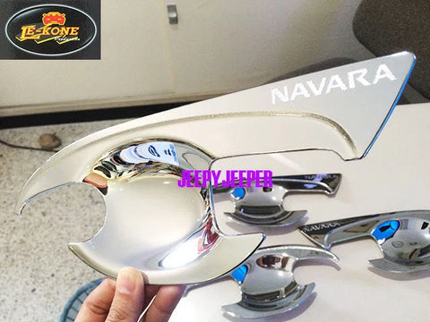 Nissan Navara NP300 Chrome Door Handle Cover Insert Bowl Trim (2015)