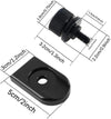 Harley Black/Chrome Rear Fender Seat Bolt Tab Cover