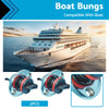 Chrome Boat Bungs with Plastic Coarse Thread Transom Bung