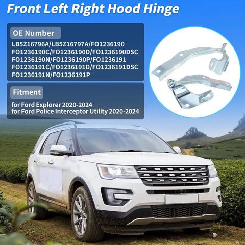 Ford Explorer Front Left Right Hood Hinge (2020-2024)