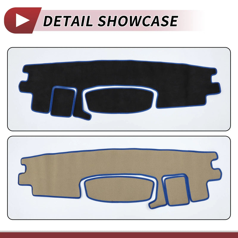 Toyota Roomy Tank (2016-2020) - Black Blue Dashboard Cover Mat