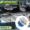 Car / Motorcycle Blue 2 x M20x1.5 Copper Oil Drain Plug W/Gasket