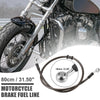 ATV Dirt Bike 80cm 31.50" Braided Brake Clutch Oil Hose Line Pipe