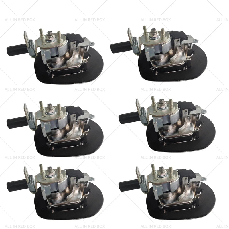 6 x Chrome Power Operated Recessed Whale Tail T-Lock Handle Toolbox