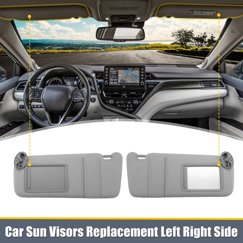 Toyota Camry (2007-2011) Left Right Side W / O Sunroof Light Sun Visor Pair