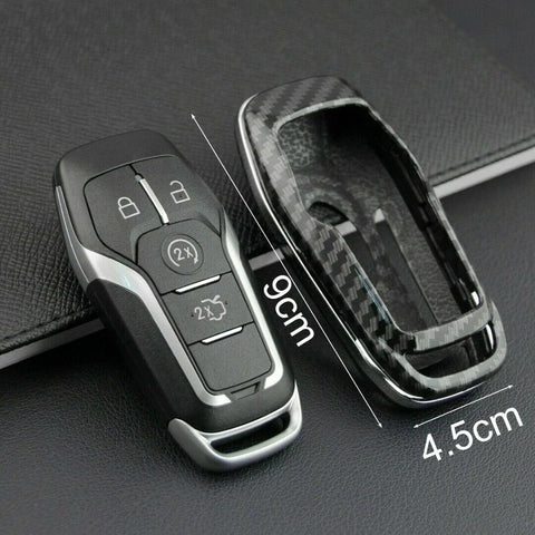 Ford Lincoln 2 x Smart Key Cover & Chain Holder