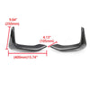 BMW F80 M3 F82 M4 Carbon Black Front Bumper Upper Vent Cover & Lower Splitters (2012-2019)