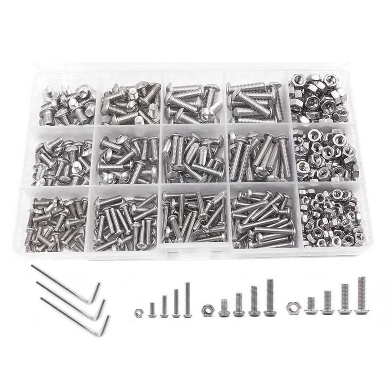 M345 500 PCS Hexagon Socket Bolts and Nuts Set