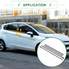 Ford Fiesta (2009-2013) Black 4 x Weatherstrip Window Seal