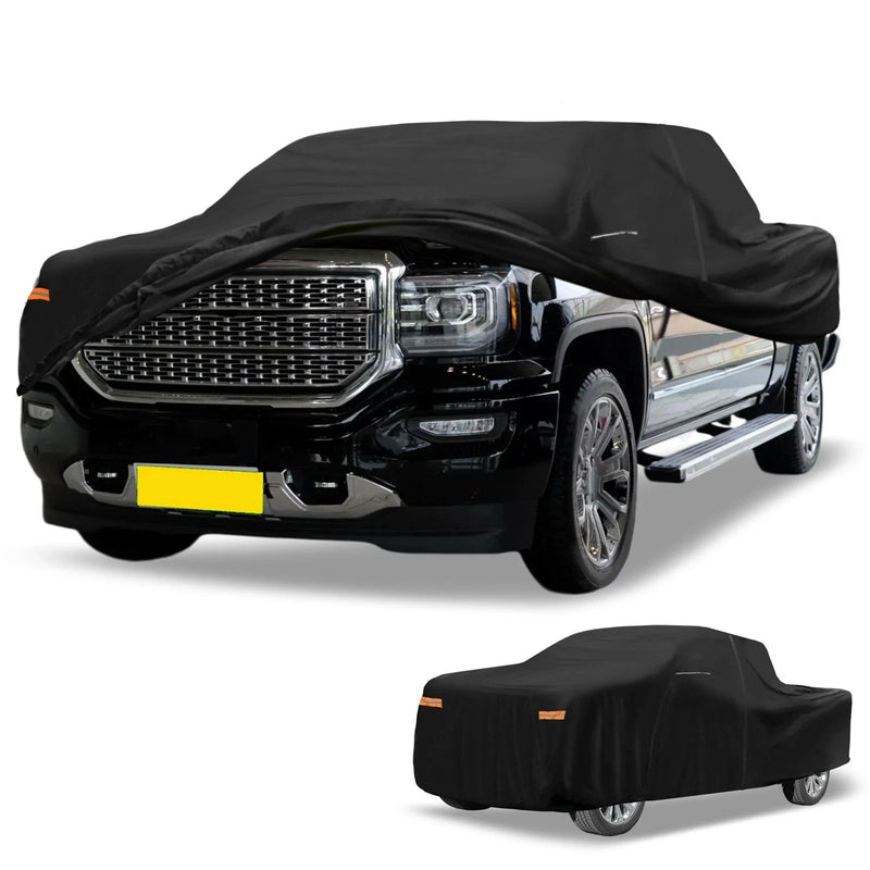 GMC Sierra Black with Zipper 210D-PU Car Cover Waterproof All Weather