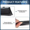 Hyundai Santa Fe Side Window Vent Visors Black 2013 Window Deflectors