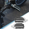 All Models Pair 10mm Aluminum Aolly Rubber Rearsets Footrest Footpeg Black