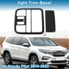 Honda Pilot 2019-2022 Carbon Fiber Black Front Row Headlight Trim Bezel