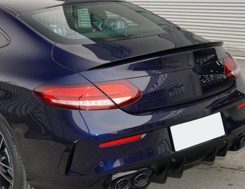 Mercedes-Benz C-Class W205 Coupe Rear Spoiler Wing ABS Fiber (2015-2021)