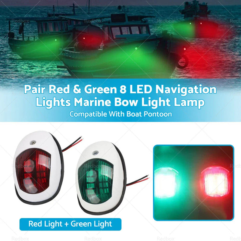 Boat Pontoon 8 LED Navigation Lights
