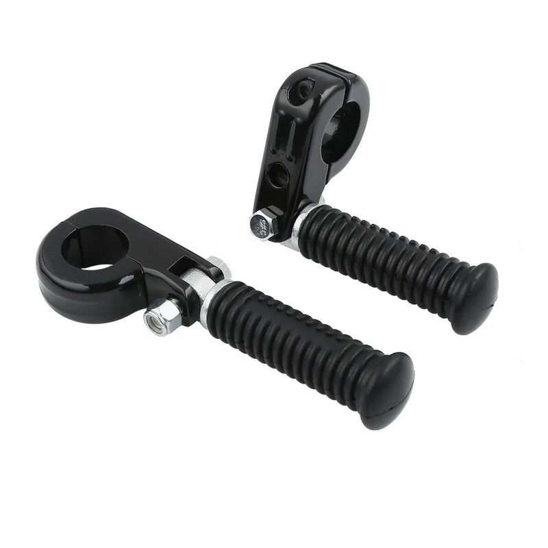 1 1/4" Black Highway Engine Guards Crash Bar Foot Pegs