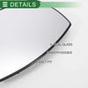 Ford EcoSport Left Side White Mirror Glass w/ Back Convex Heated (13-23)