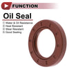 2 x Oil Seal Seal Ring Rotary Shaft Seal FKM Rubber 35x56x8mm Brown