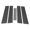 Honda City (2022-2024) Carbon Fiber Black 6 Pcs Door Pillar Window Trim