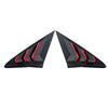 Honda Civic 10th Carbon Fiber Side Window Louver Covers (2016-2021)