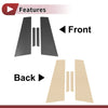 Mercedes-Benz CLS Black Carbon Fiber 4 Pcs Door Pillar Window Trim (2006-2011)
