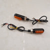 LED Motorcycle Turn Signal Amber Light Blinker Indicator Mini Lamp 2 x Inc.