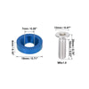 Car 20pcs Blue M6 Fender Bumper Washer Bolt Engine Bay Fastener