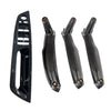 BMW X5 X6 4x Carbon Fiber Inner Door Pull Handle Trim Covers (2007-2013)