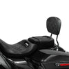 Harley CVO Road Street Glide Black Passenger Sissy Bar Backrest Pad (2014-2023)