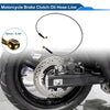 Motorcycle 100cm Brake Clutch Oil Hose Line Silver Tone 1 Pc
