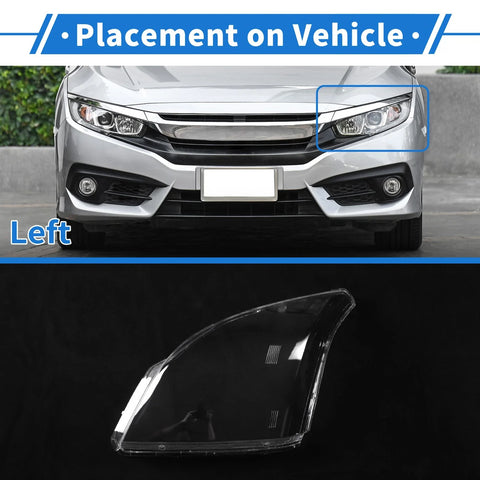Toyota Prado 1 x Front Left Headlight Lens Cover (2003-2009)