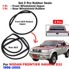 Windshield Rubber Front Rear Set 2 Fits Nissan Frontier D22 Pickup 1998-05 D05