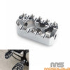 Harley Softail Low Rider FXLR FLDE Fat Boy Chrome MX Style Foot Pegs (2018-2023)