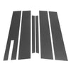 Ford Taurus (2010-2020) Carbon Fiber Black 6 Pcs Door Pillar Window Trim