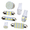 Car Truck Interior Dome Map License Plate Brake Lamp White LED Light Bulbs