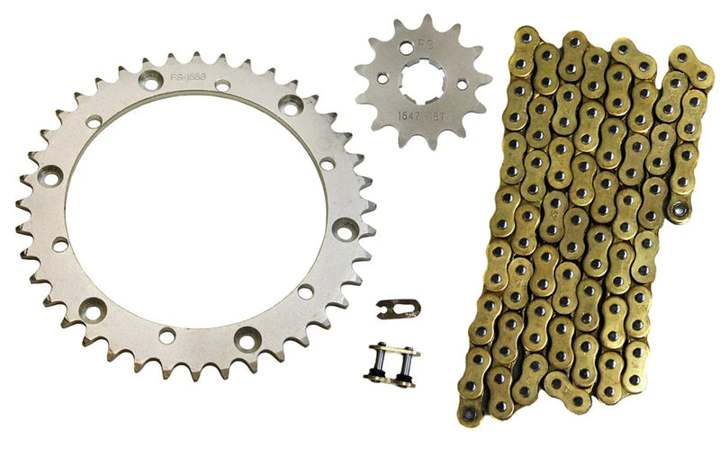 Yamaha Warrior Gold 520x98 O-Ring Drive Chain & 13/40 Sprockets (1989–2004)