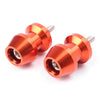 Yamaha R1, XV250, R6, YZF600, FZ6, FZ8 6mm Orange Swingarm Spool Sliders