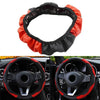 Car SUV Red 15" Microfiber Leather Steering Wheel Cover