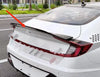 Hyundai Sonata Rear Highkick Style Spoiler Wing Glossy Black (2020-2023)