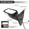 Dodge Ram 1500 Tow Mirrors with Temperature Sensor Black (2009-2018)