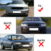Audi A6 C5 Front Bumper Fog Light Grille Covers (1997-2001)