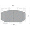 Landcruiser 76 78 79 Series Front Drilled Slotted Disc Rotors HD Pads