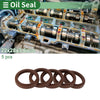 MakeModel Oil Seal Rotary Shaft Seal FKM Rubber 22x28x3.6mm Brown 5 Pcs