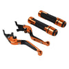 Yamaha MT-15 XSR155 Orange Extendable Brake Clutch Lever Grip Set (2019-2023)